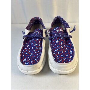Hey Dude Wendy Leo Americana Women’s Size 8 Red/White/Blue